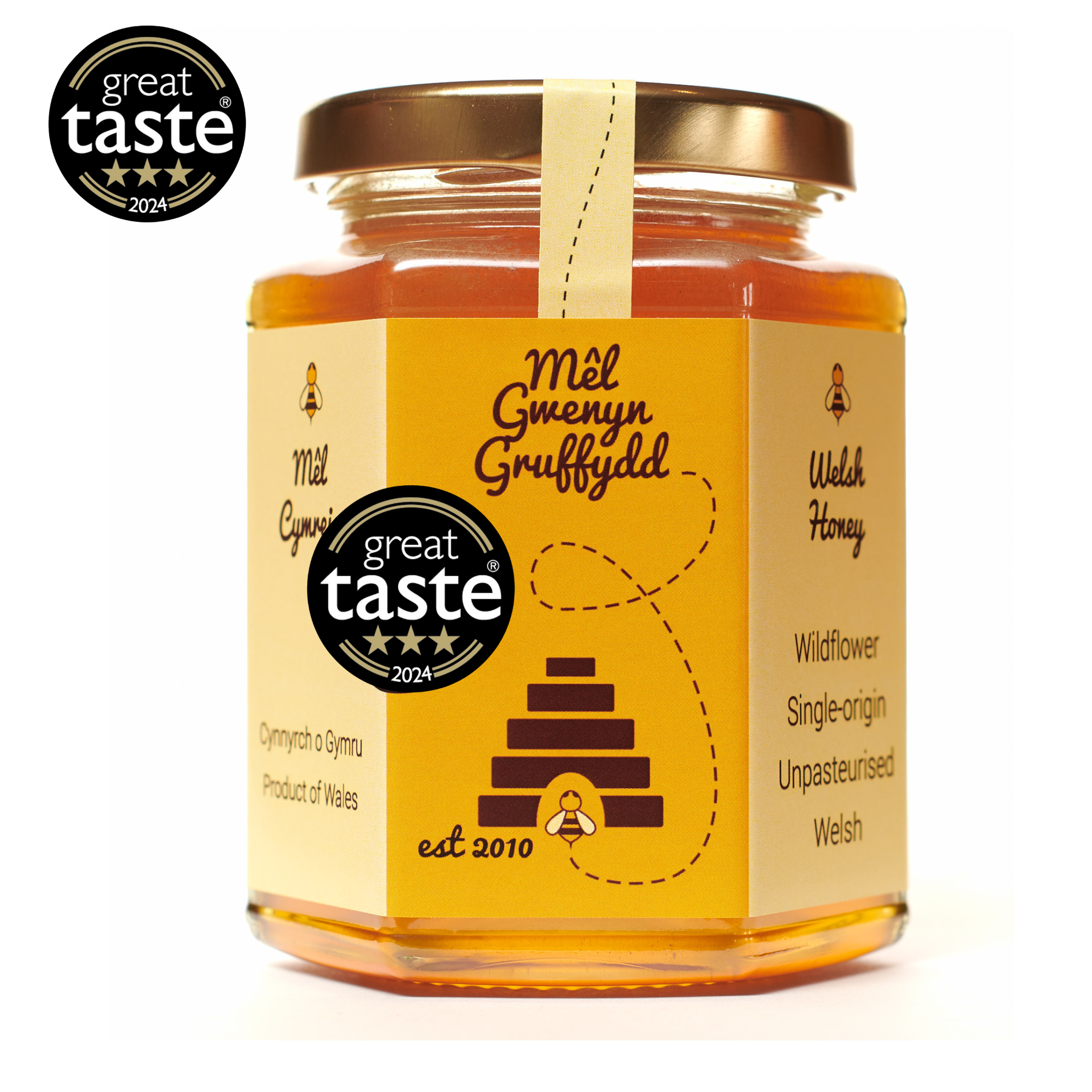 honey Welsh Wildflower Honey, 340g | Unpasteurised Honey | Pure Honey
