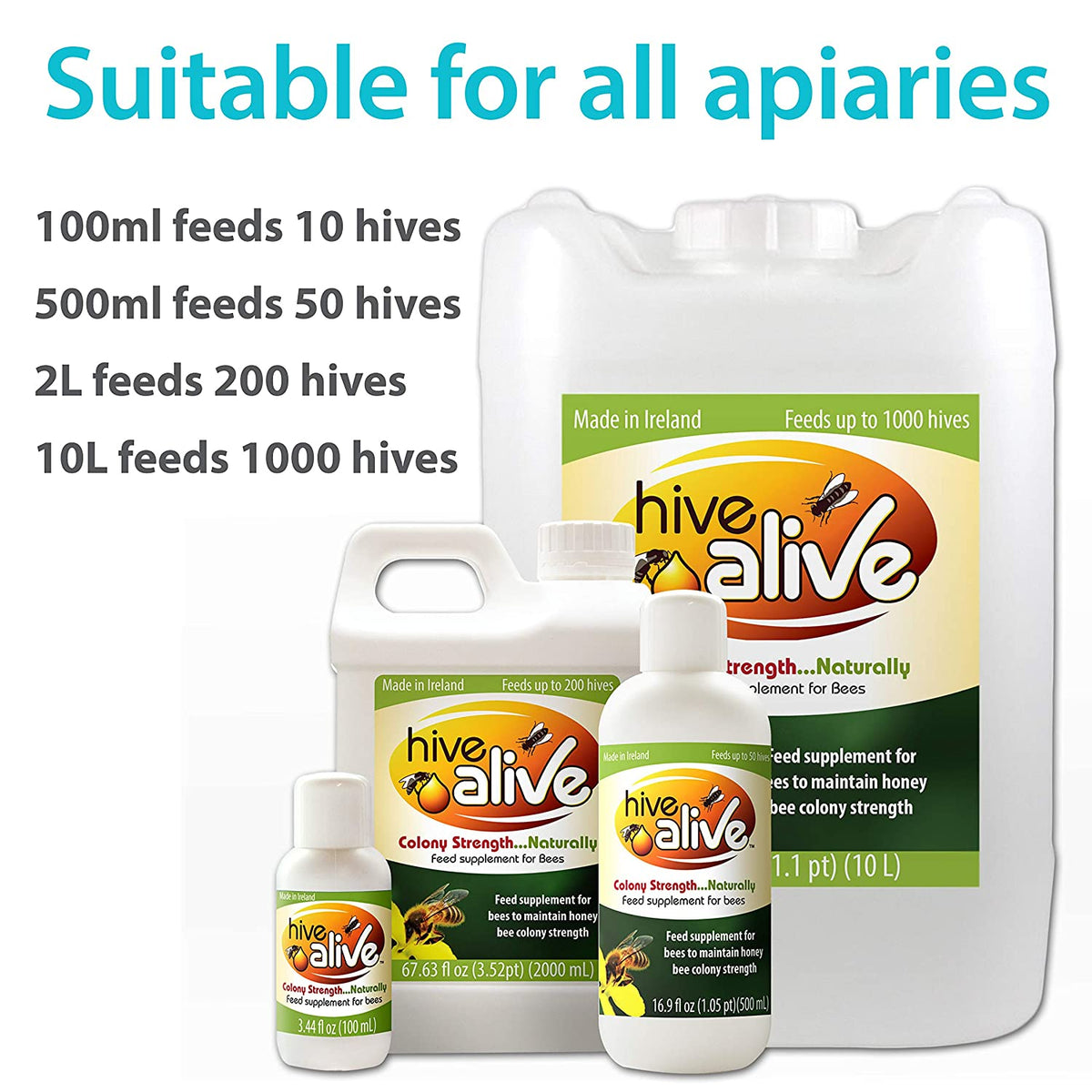 Hive Alive Colony Strength 500ml | HiveAlive 500ml | Bee Supplement ...