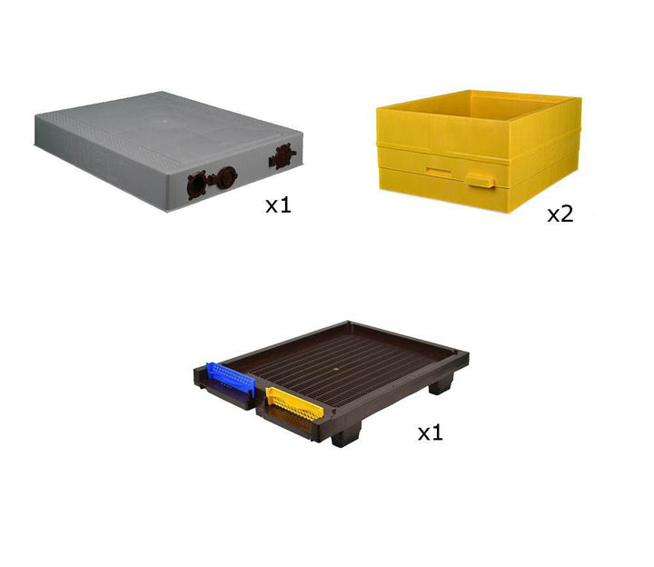 Complete Langstroth Assembled Double Body Beehive by Anel (2 Deep )