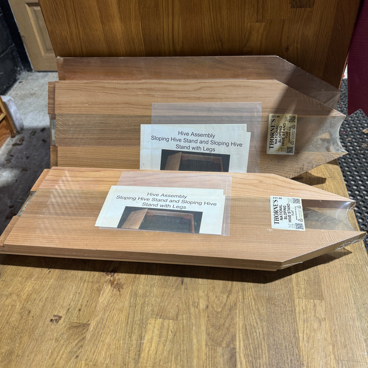 Bundle of 3x Cedar National Sloping Hive Stand- shop soiled