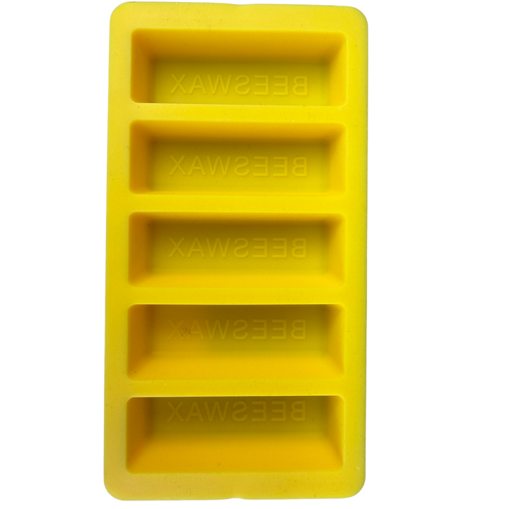 Silicone Beeswax Block Mould – 5 Cavity Beeswax Bar / Storage Mould