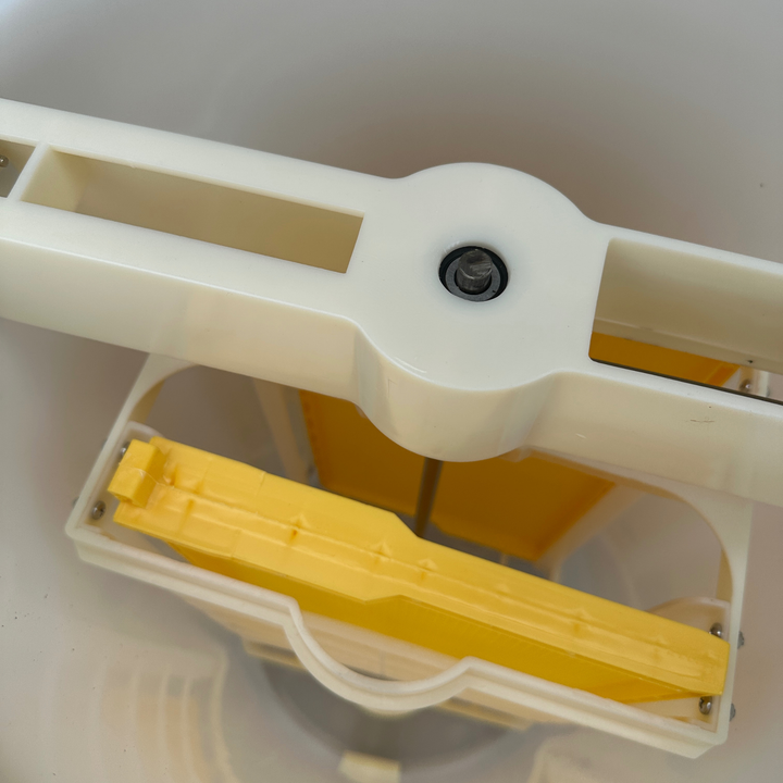 2 Frame Plastic Manual honey Extractor & Processing Kit-  Budget Starter Bundle