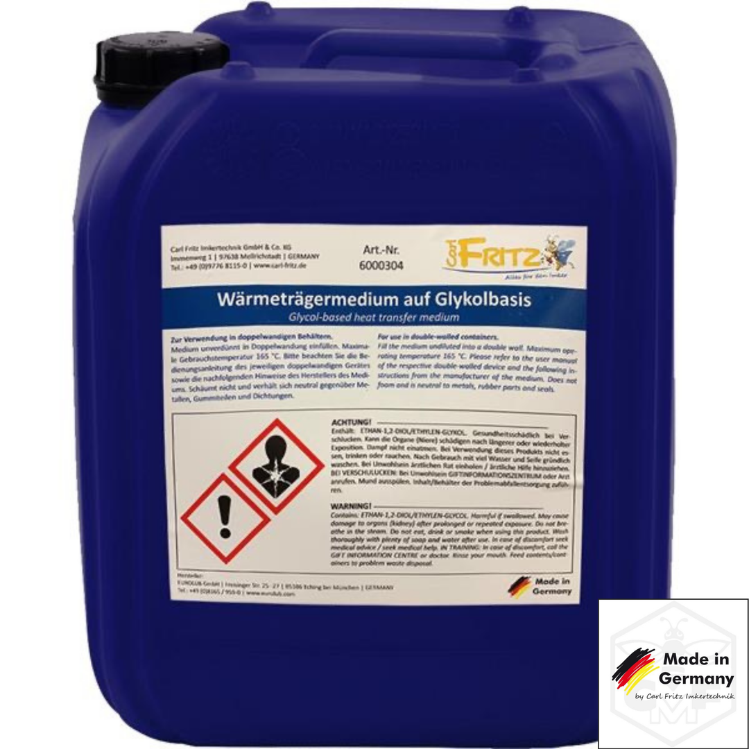 CFM heat transfer medium 20 litre canister for double-walled wax clarifiers and honey tanks
