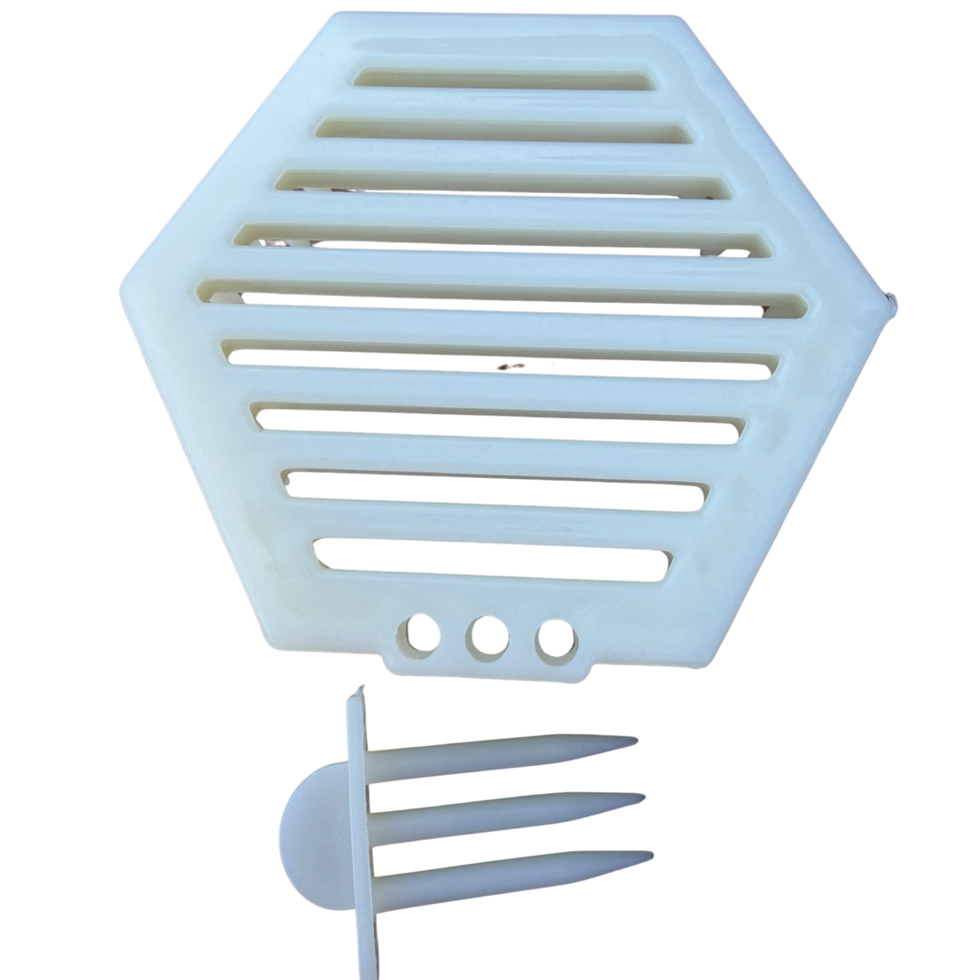 Hexagon Press-In Queen Introduction Cage with Removable Entrance