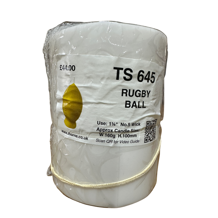 TS645 Rugby Ball Silicone Candle Mould – Rugby Shaped Candle Making, Made in Scotland