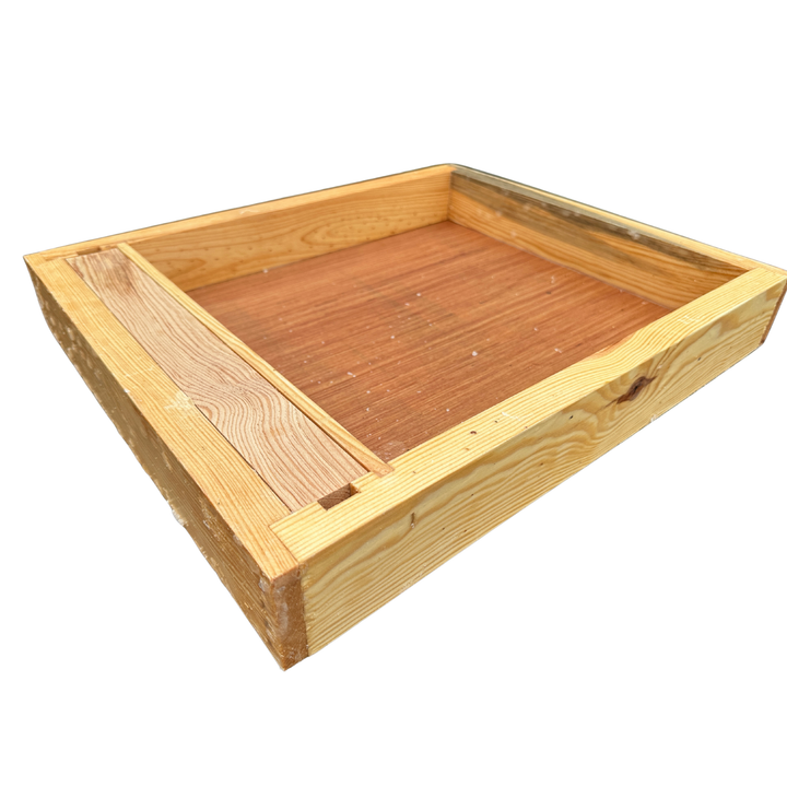 Ashforth Style Waxed Top Wooden Feeder Langstroth  10 Frame - 8 Litres  510*420*70