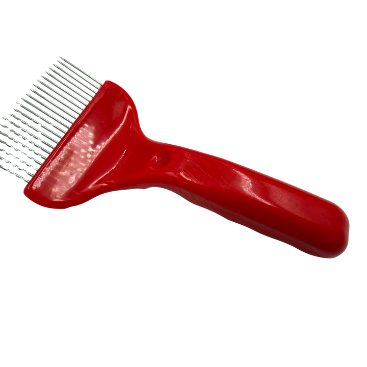 Honey Uncapping Fork – Stainless Steel Straight Needles with Chunky Grip Handle