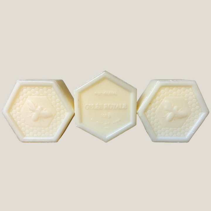 Classic French Hexagonal Vegetable Soap 100g, Royal Jelly