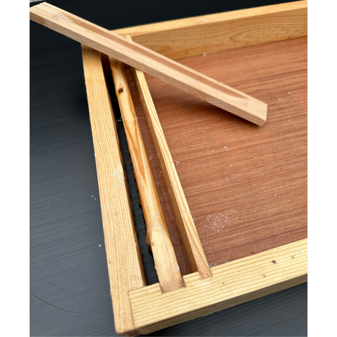 Ashforth Style Waxed Top Wooden Feeder Langstroth  10 Frame - 8 Litres  510*420*70