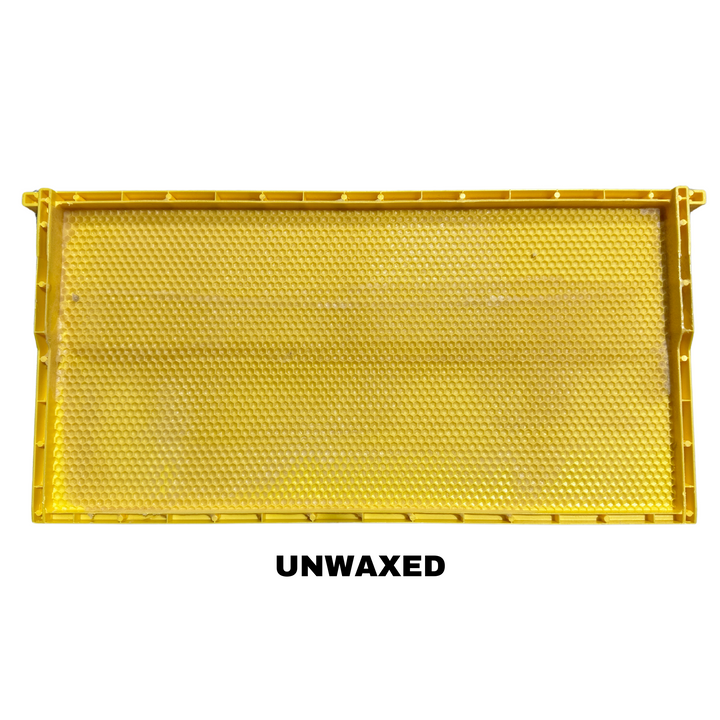 Plastic Langstroth Frames with Plastic Foundation For Deep Hive Body (Brood Box) - Unwaxed