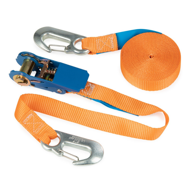 Genuine SpanSet 25mm ratchet strap with snap hook – perfect for moving and securing beehives, storm-proofing hives, and stacking boxes