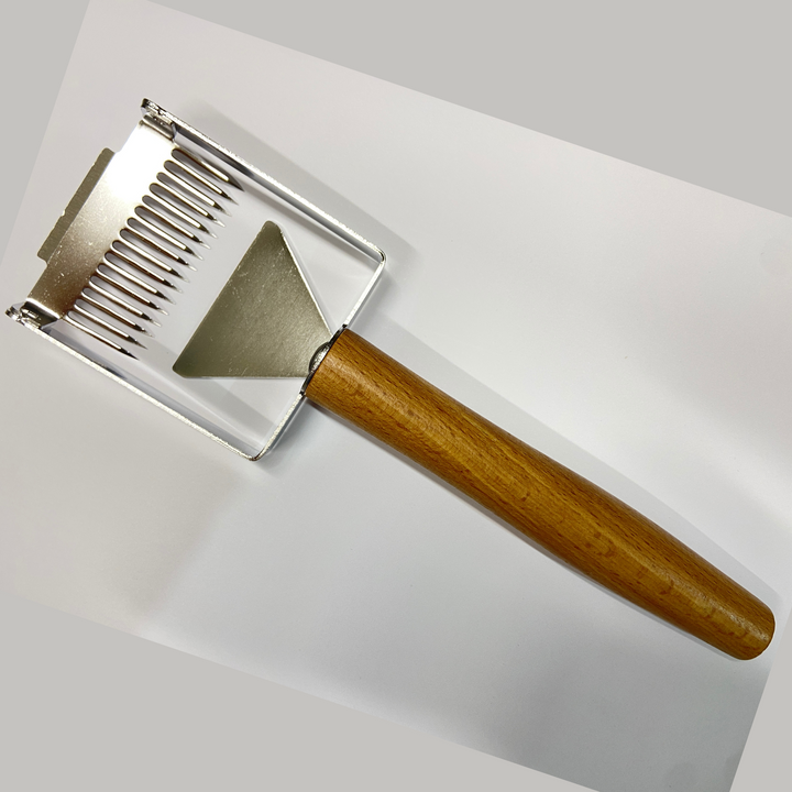 Premium Uncapping Fork with Wooden Handle