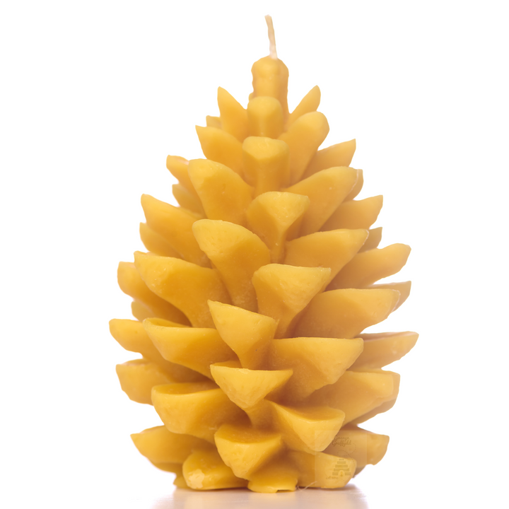 Extra Large 100% Pure Beeswax Pine Cone Candle