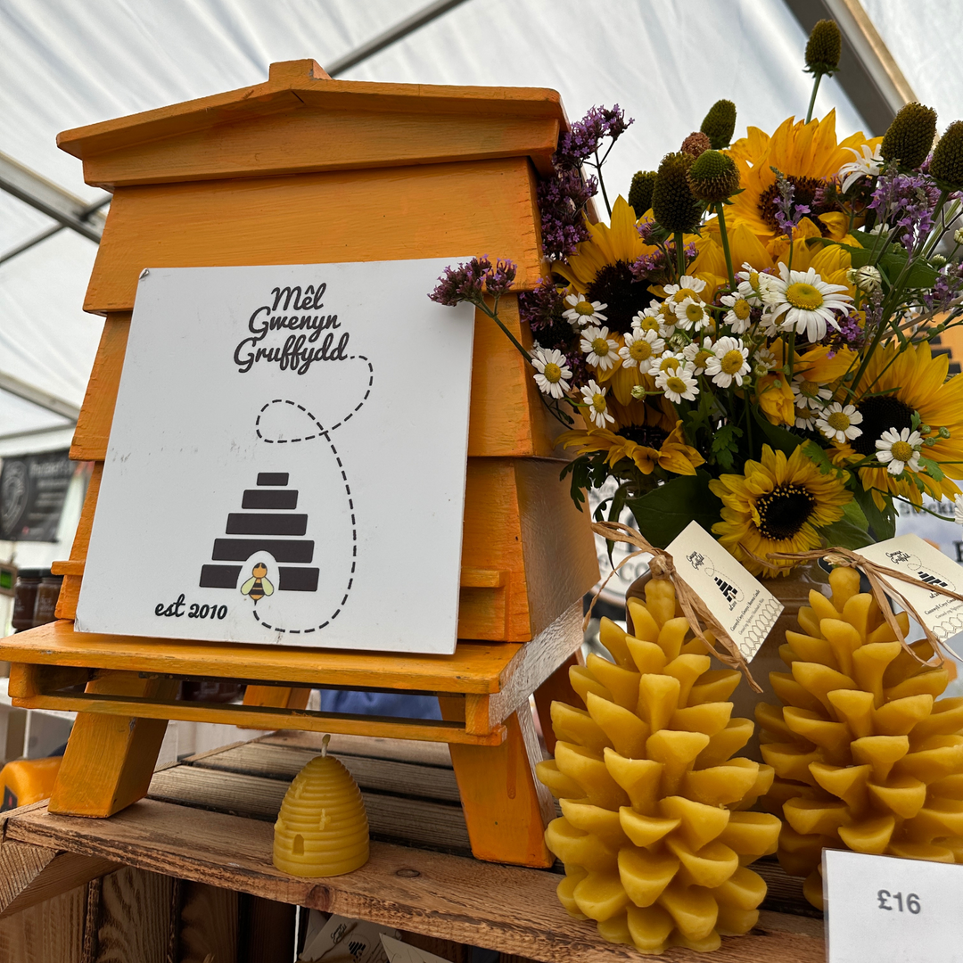 Extra Large 100% Pure Beeswax Pine Cone Candle