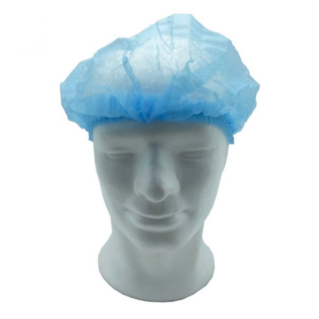 thumbnail image 2 of Silverline Disposable Hair Nets - White Mob Caps (1 To 500 Pack) For Catering, Factory, Spray Tan 2 of 6