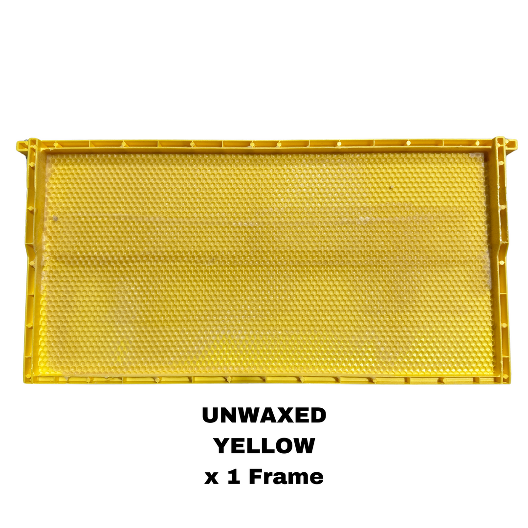 Plastic Langstroth Frames with Plastic Foundation For Deep Hive Body (Brood Box) - Unwaxed