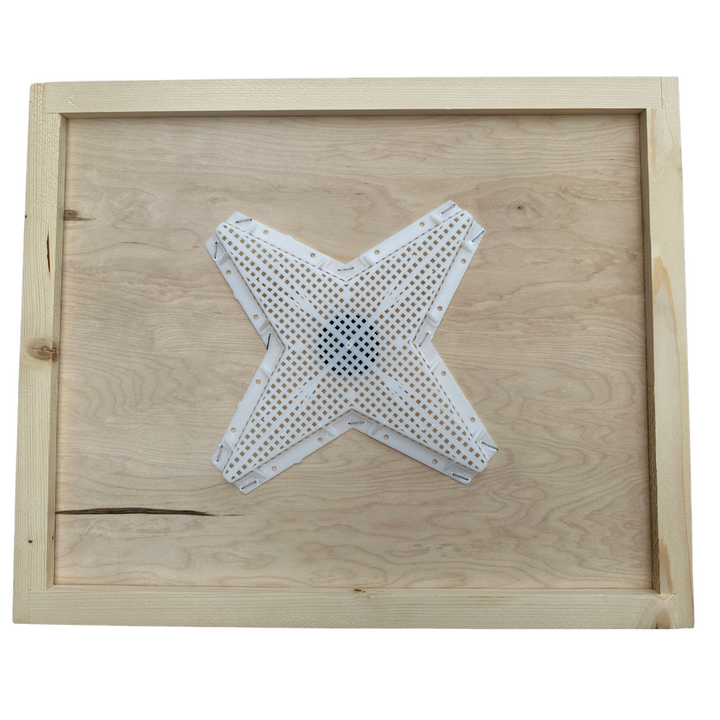 Langstroth Star Shaped Rhombus Clearer Board with Plastic Escape - Langstroth