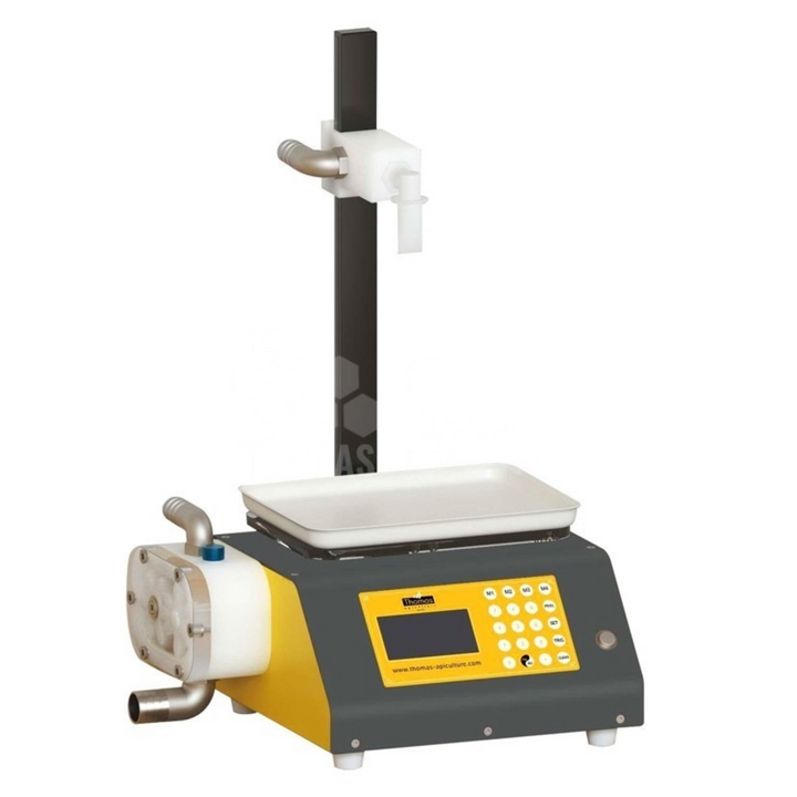 Electric Bottle Filling Machine - Thomas Apiculture - Bottling Liquid and Cream Honey