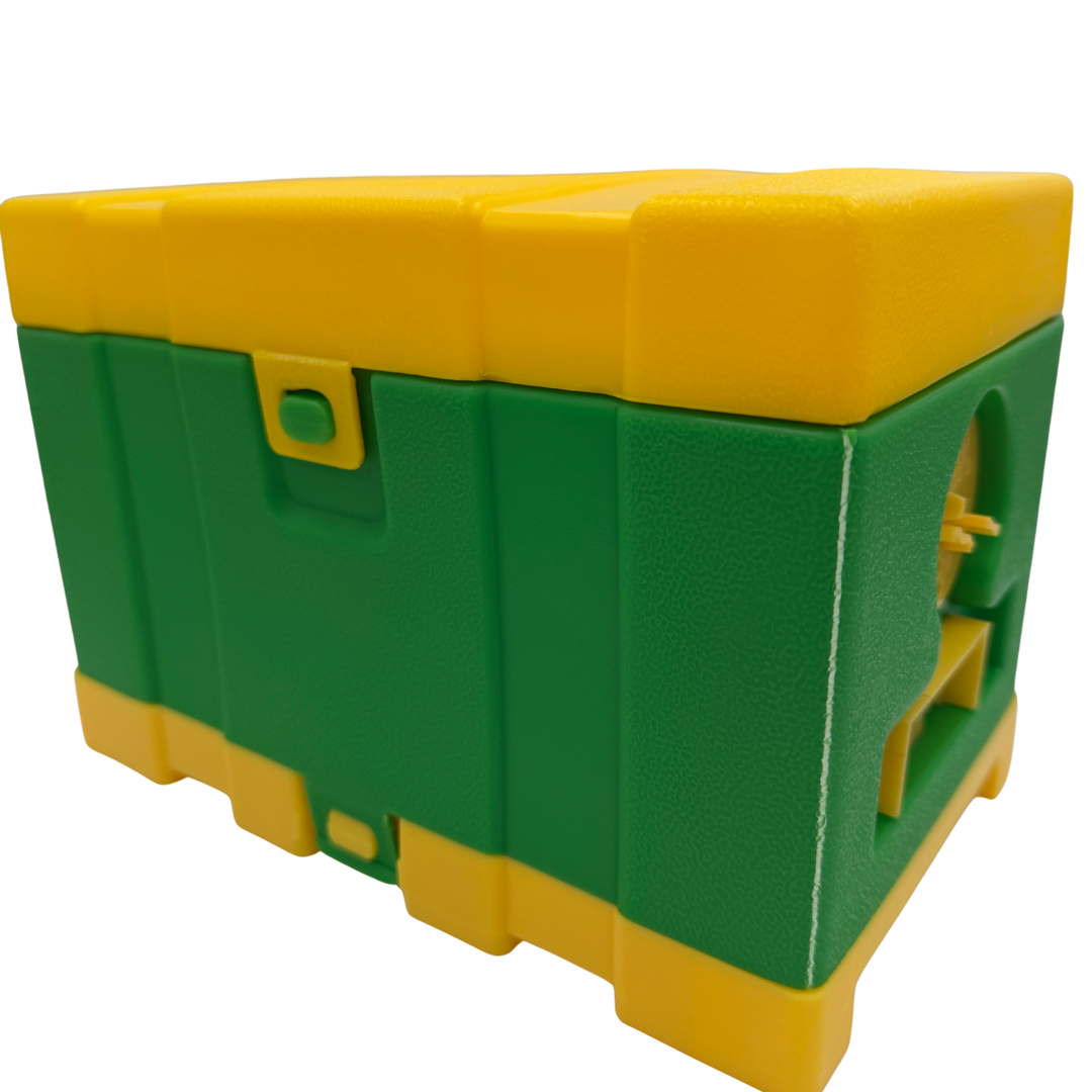 Economy Plastic Queen Mating Nuc Box – Beekeeping Mating Hive in Green &amp; Blue