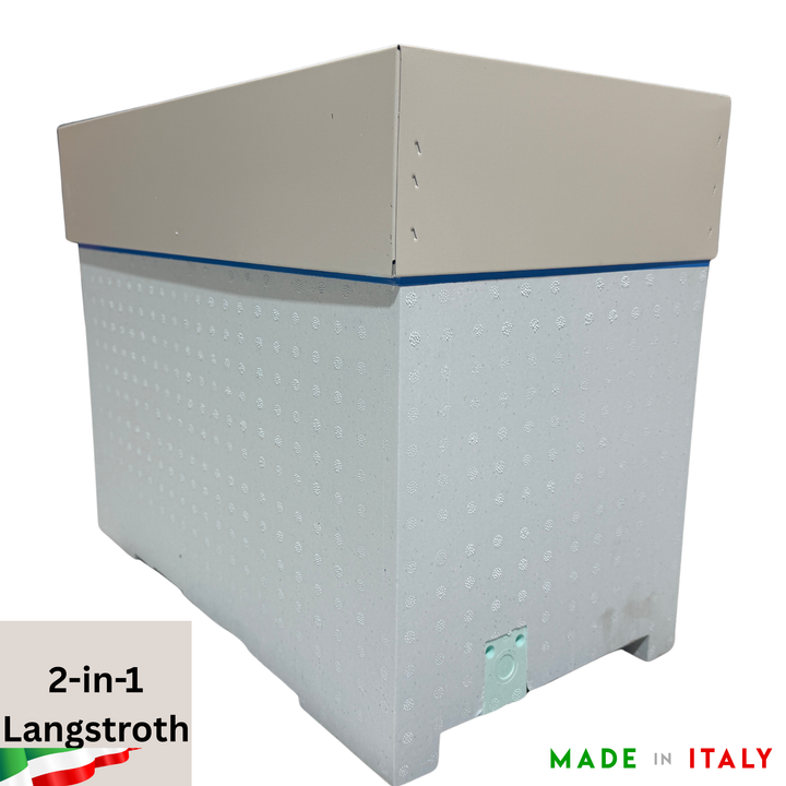Quarti 2-in-1 Langstroth 6 Frame Poly Nuc with Metal Lid