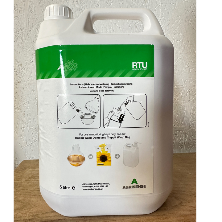 5 Litre Trappit Wasp Bait Liquid Lure - Asian Hornet Trap Lure