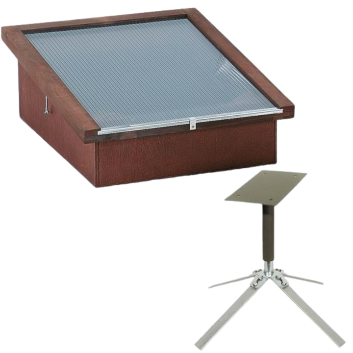 Solar Wax Melter with Rotating Stand