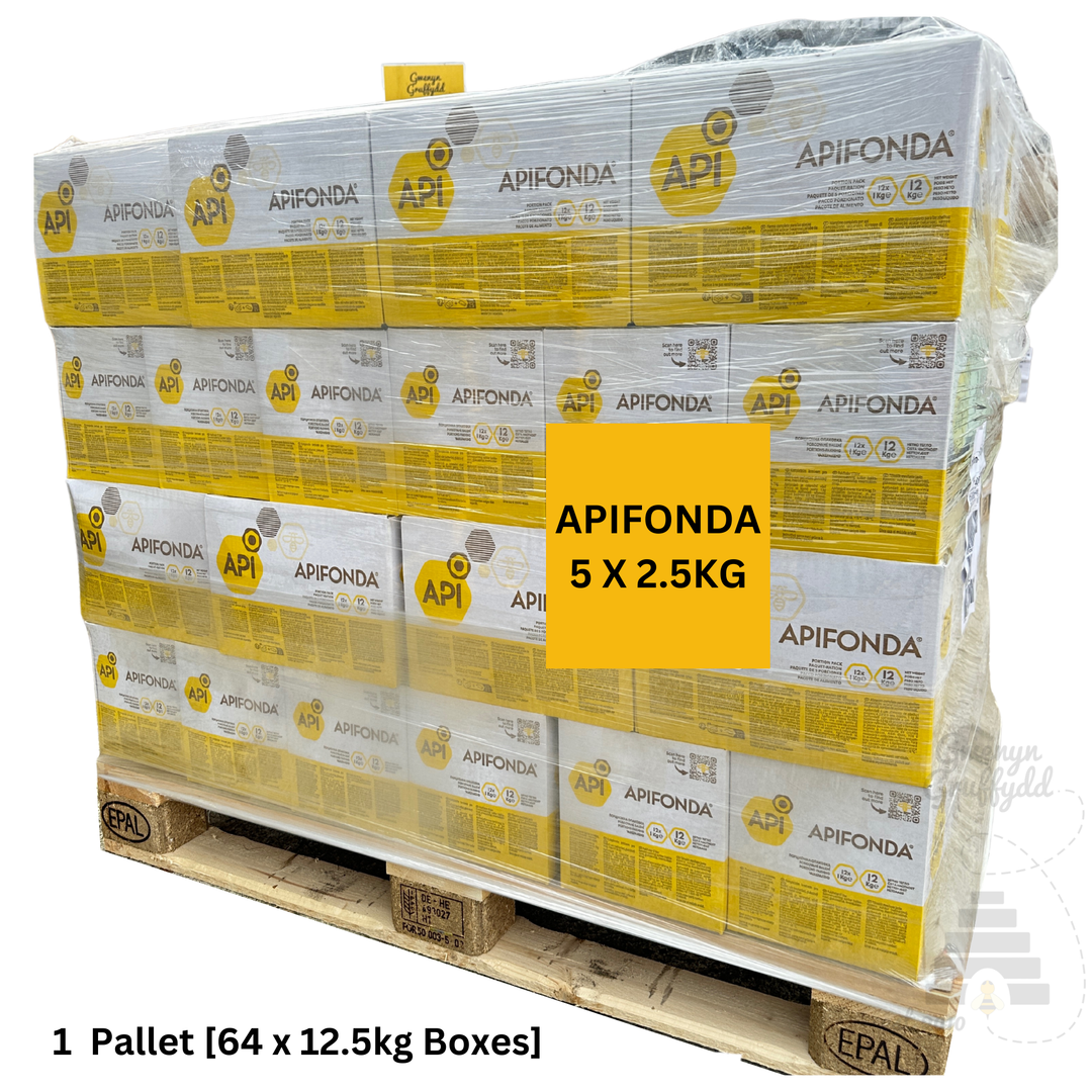APIFONDA Bee Fondant Complete Feed 12.5kg Bulk Pallet (Full, Half, Quarter)