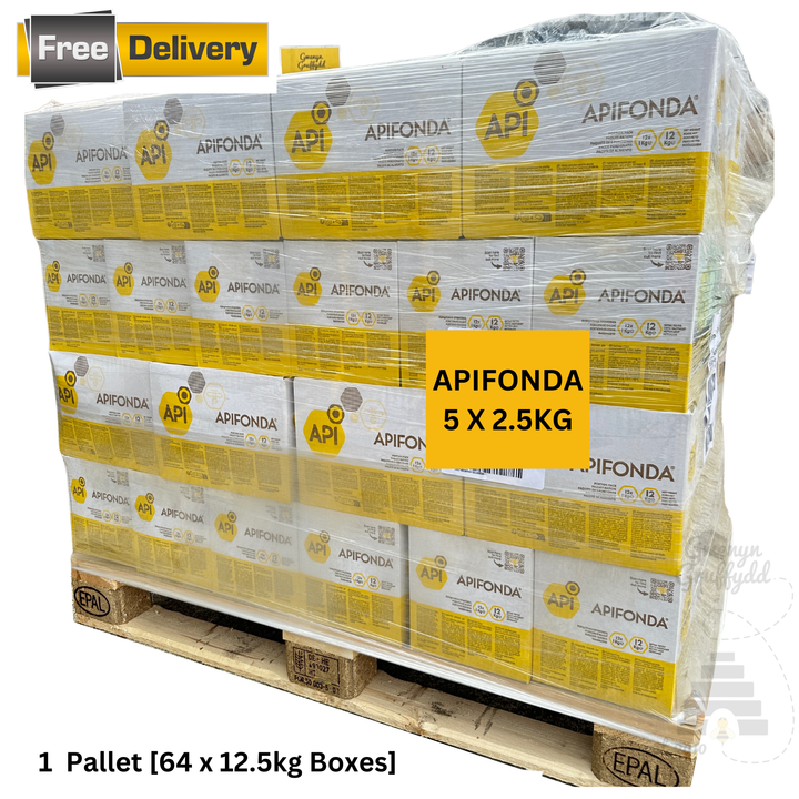 APIFONDA Bee Fondant Complete Feed 12.5kg Bulk Pallet (Full, Half, Quarter)