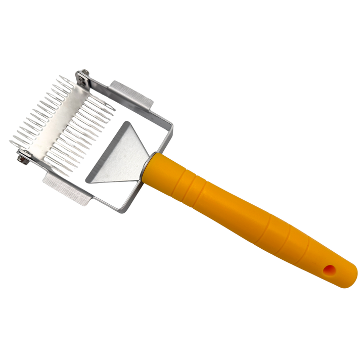 2-in-1 Honey Uncapping Fork &amp; Slice Tool – Stainless Steel Beekeeping Extraction Tool