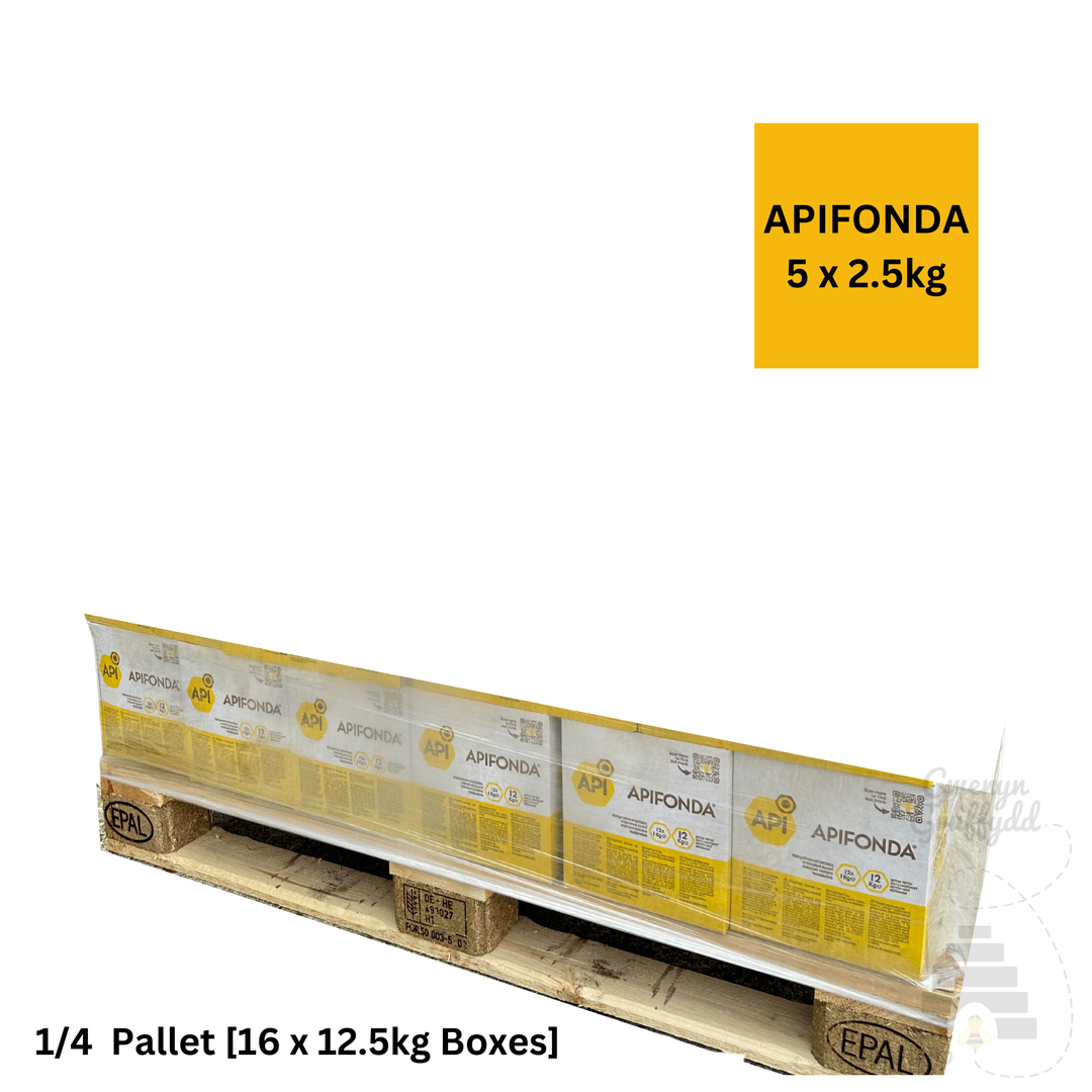 APIFONDA Bee Fondant Complete Feed 12.5kg Bulk Pallet (Full, Half, Quarter)