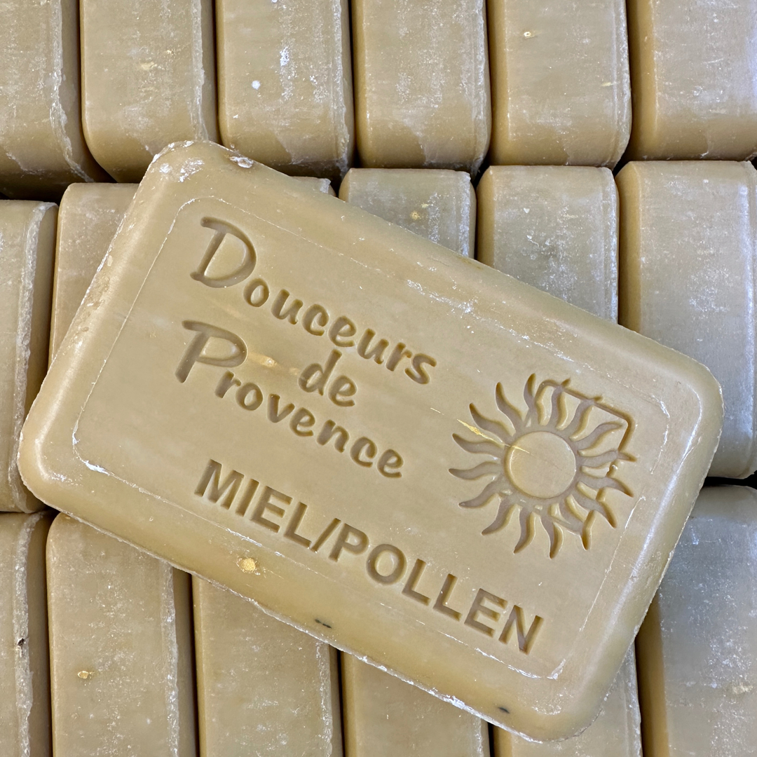 Classic French Rectangle Vegetable Soap Honey & Pollen - 200g