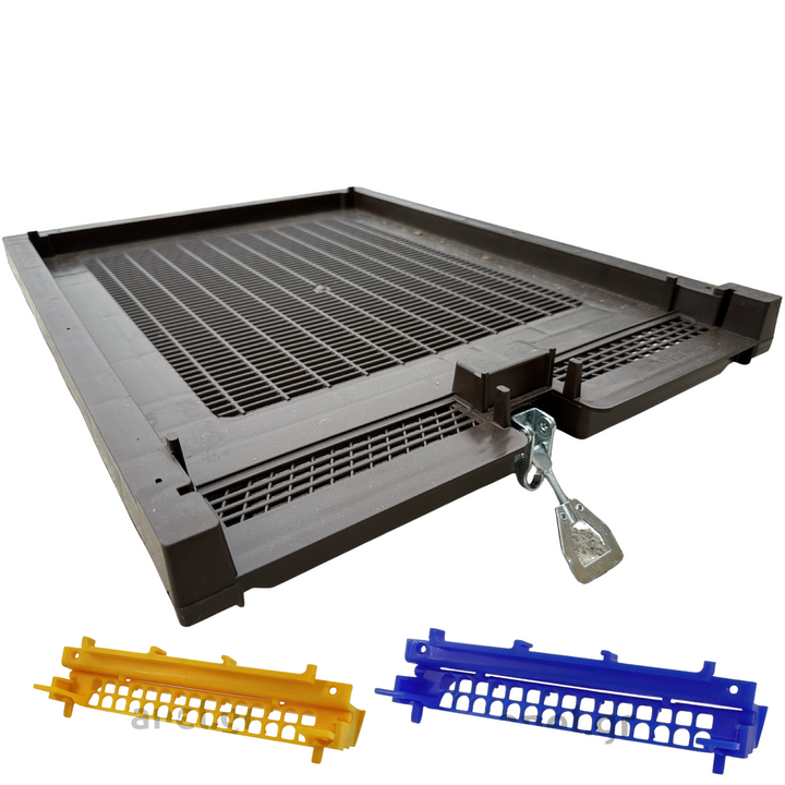 Brown Langstroth Floor with click doors