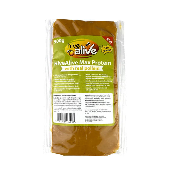 HiveAlive protein pollen patty bee feed 500g