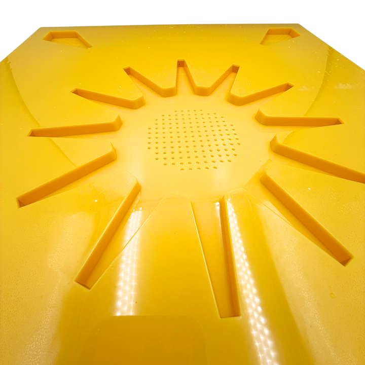 Langstroth Yellow Plastic Clearer Board – Integrated 12-Way Central & Corner Bee Escapes