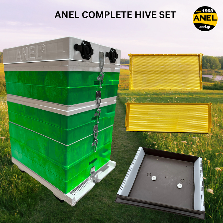 ANEL HIVE BUNDLE - Complete Hive, Frames & Feeder Set -  Langstroth Beehive