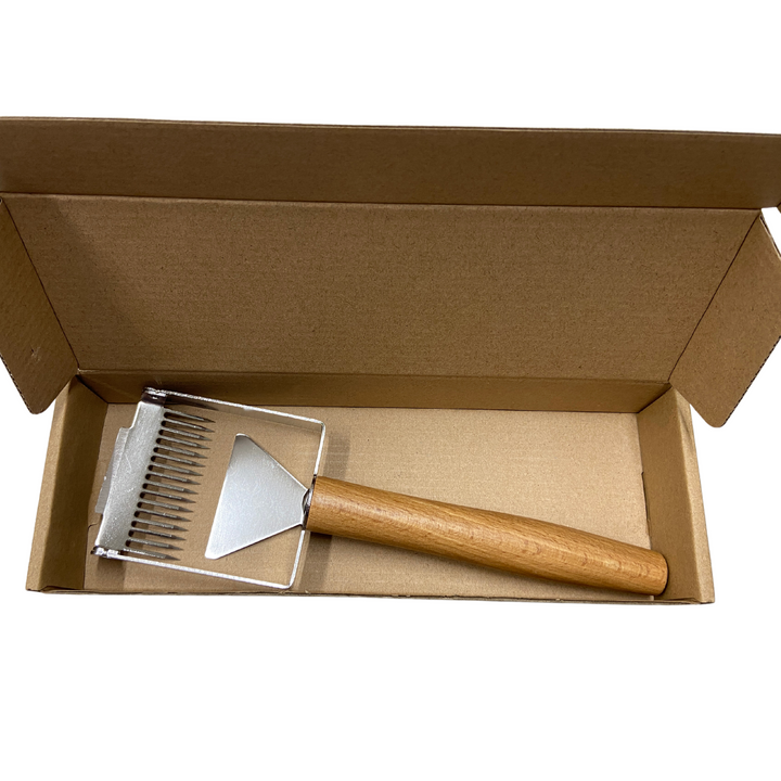 Premium Uncapping Fork with Wooden Handle