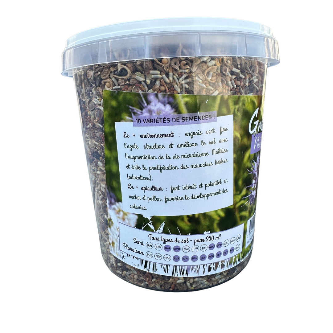 Wildflower Honeybee Mix - Nectar Flower Seed Mixture 500g (Nectar and Colours)