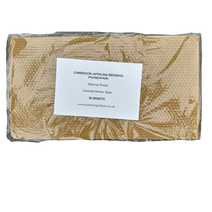 Cameroon (African) National Brood Foundation Sheets Unwired - 50 Sheets