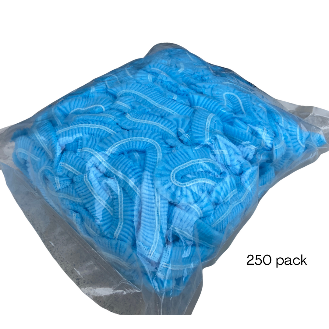 250 x Disposable Blue Beard Snoods
