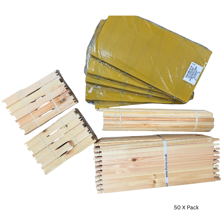 Langstroth Deep Frames Seconds with Wired Brood Foundation – Flat Packed