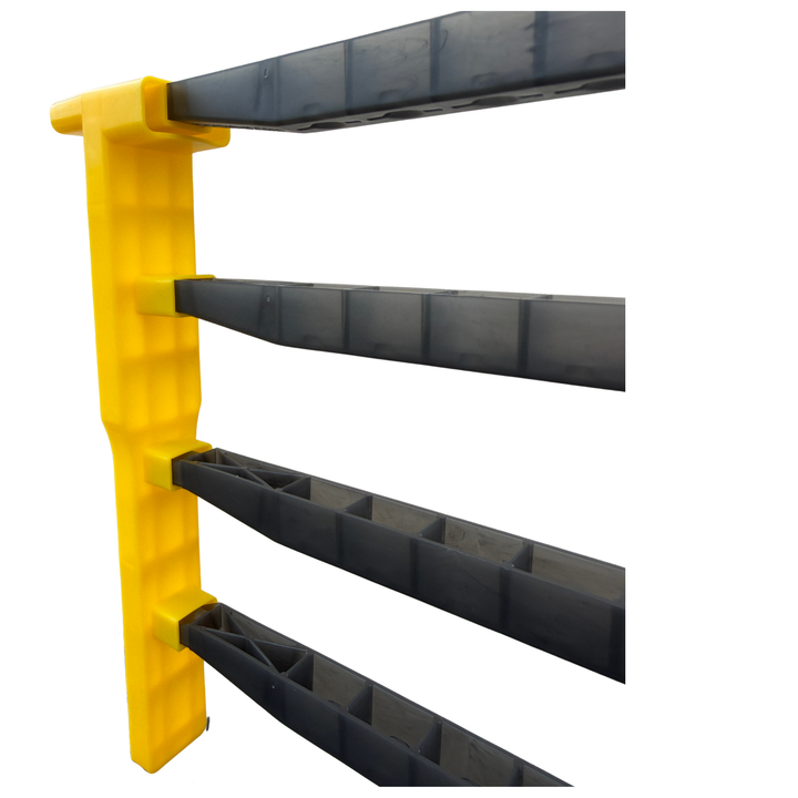 JZBZ Compatible Langstroth Queen Rearing Frame Ends – Holds 4 Cell Bars (Pair)