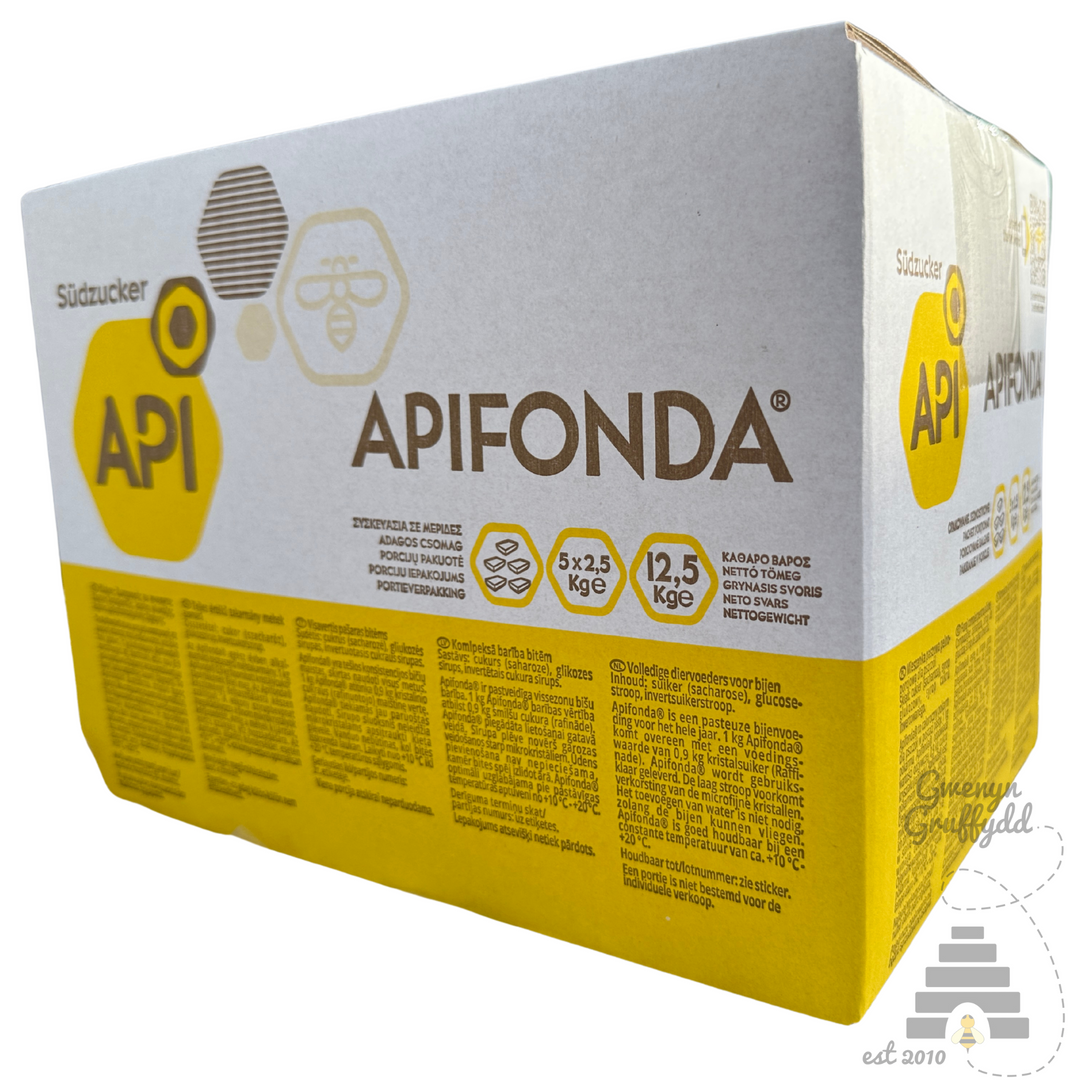 APIFONDA 12.5kg Box  (5 x 2.5 kg) Bee Fondant Complete Feed For Winter Feeding Bees