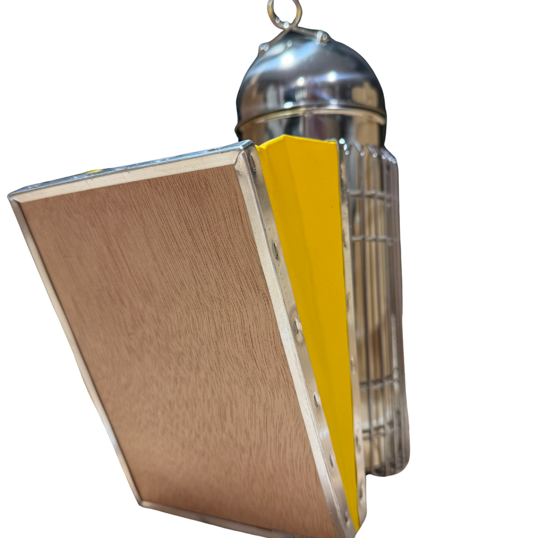 Economy Large Bee Smoker with Heat Guard – Stainless Steel (30cm)