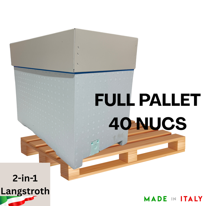 Quarti 2-in-1 Langstroth 6 Frame Poly Nuc with Metal Lid