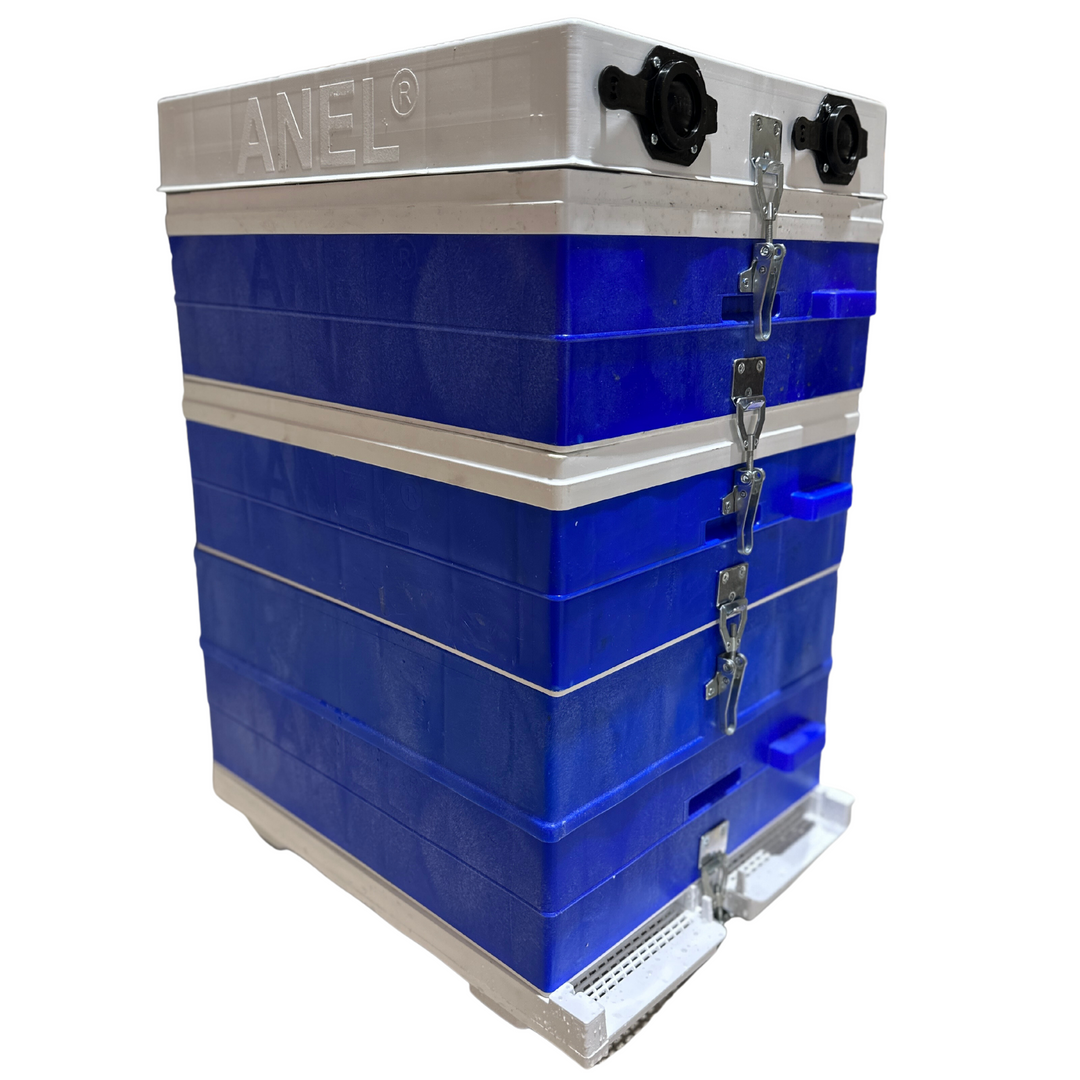 Complete Langstroth Assembled Beehive by Anel (1 Deep & 2 Medium)