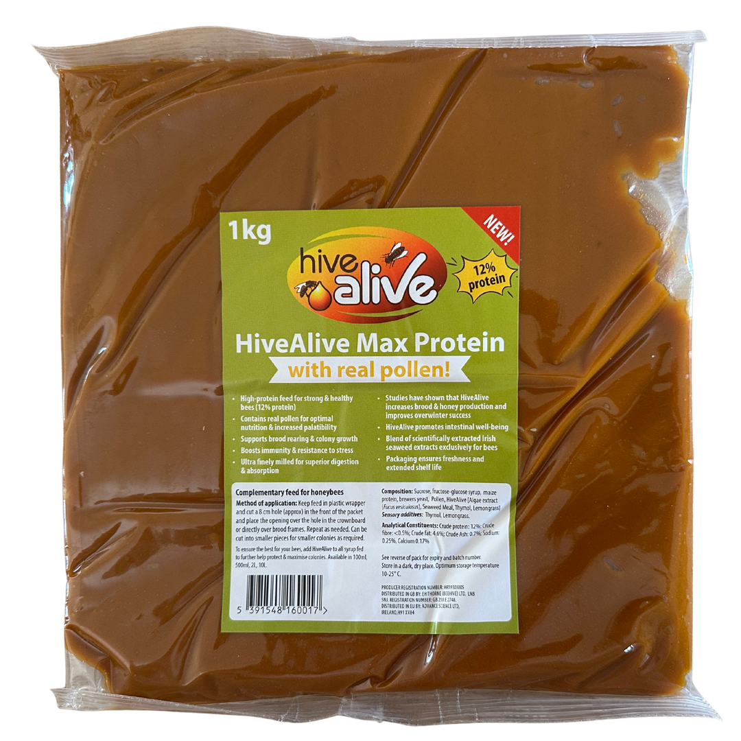 Hive Alive Max Protein for honeybees with real pollen