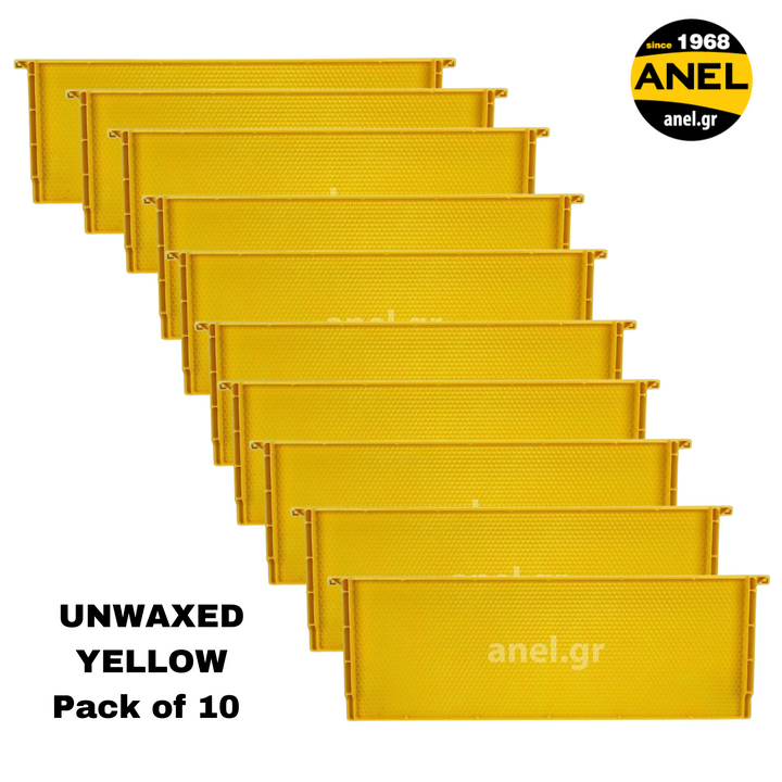 Plastic Langstroth Frame with Plastic Foundation For Medium Hive Body (Super Box) - Unwaxed