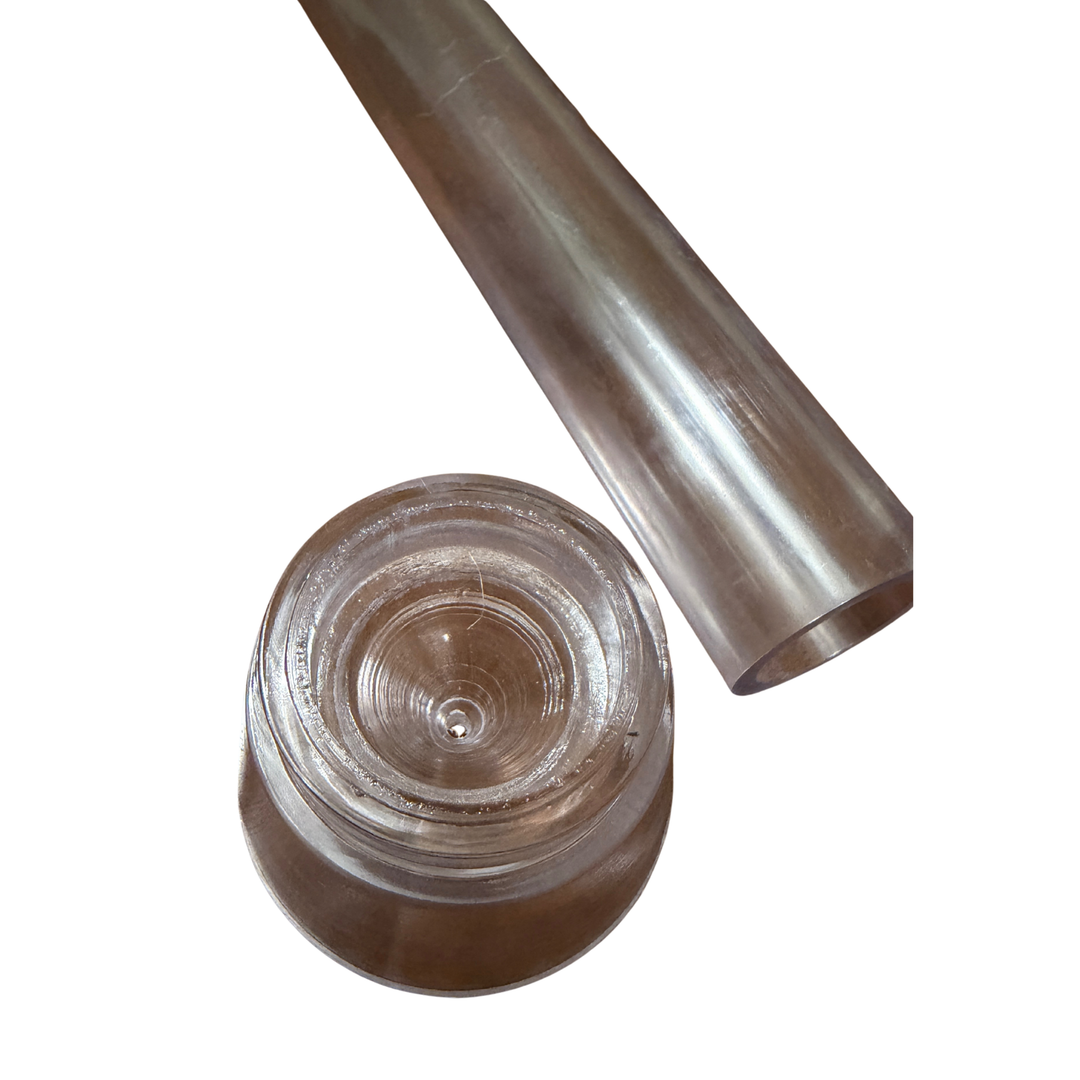 Tall Taper Candle Mould – Clear Acrylic Plastic  - Classic Dinner Candle -  26cm