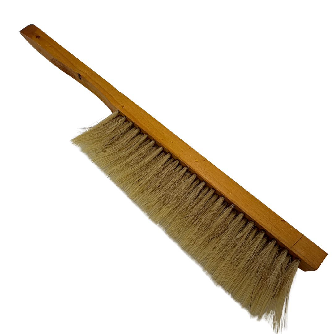 Bee Brush with Wooden Handle – 3 Row Bristles Beekeeping Tool