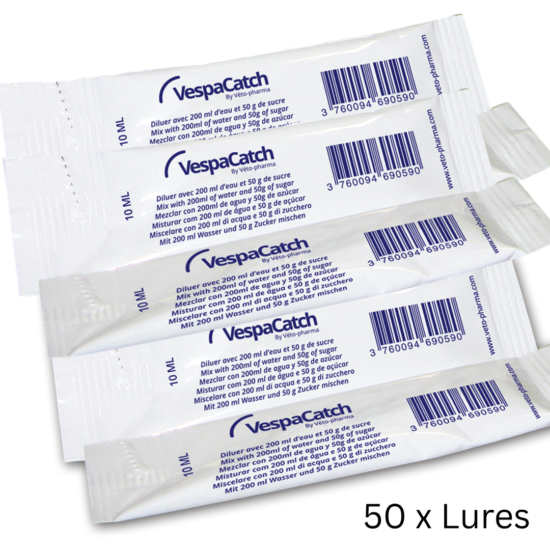 VespaCatch Asian Hornet Lures (10ml) | Trap Attractant – Packs of 10, 50 or 100